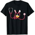 thumbnail image 1 of Nurse Stethoscope Easter Bunny Ears Easter Day Bunny Nursing T-Shirt, 1 of 5