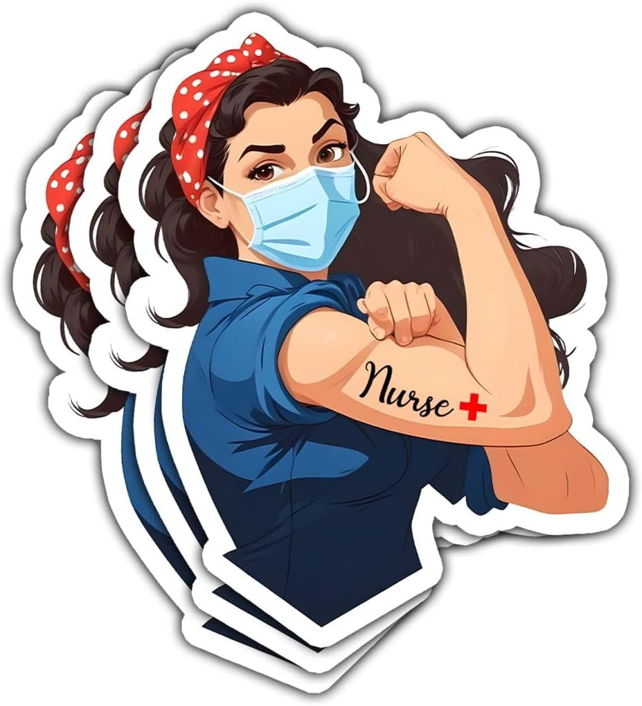 Nurse Strong Girl Sticker, Nurse Life Sticker, Nurse Car Sticker, Nurse ...