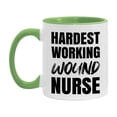 thumbnail image 1 of Nurse Superlative Mug, Hardest Working Wound Nurse Gift, 11oz or 15oz Ceramic Coffee Cup Gift, 1 of 9