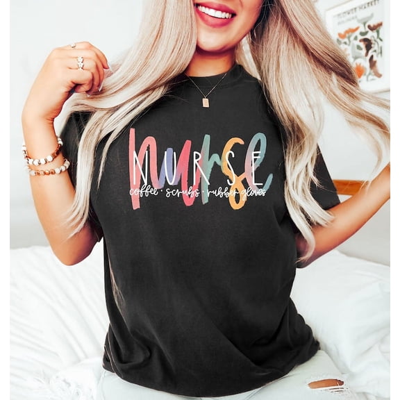 Nurse T-Shirt, Nurse Shirt For Work, RN Nurse Shirt, Cute Nurse Shirt, Nurse t-shirt, Registered Nurse Shirt, Nursing School Tee, Nurse Gift TH260536