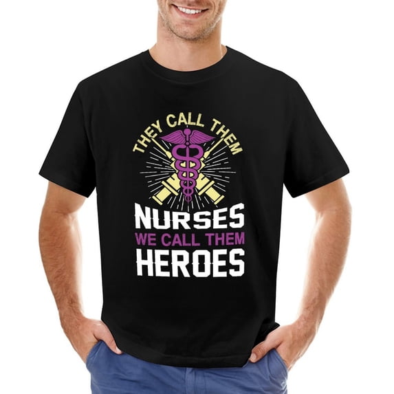 Nurse T-shirt Design Vector For Graphic Men’s Graphic T-shirt Vintage Short Sleeve Sport Tee Black XS