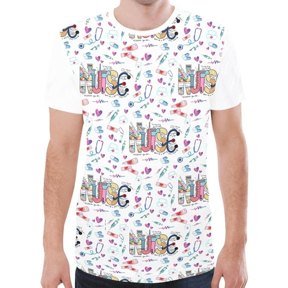 Nurse T-shirt with matching tumbler (Size:XXL; Style:Nurse New All Over Print T-shirt;)