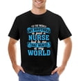 thumbnail image 1 of Nurse T-shirts Men’s T-Shirt 100% Cotton Casual Short Sleeve Tops Gift Tee Black 3XL, 1 of 5