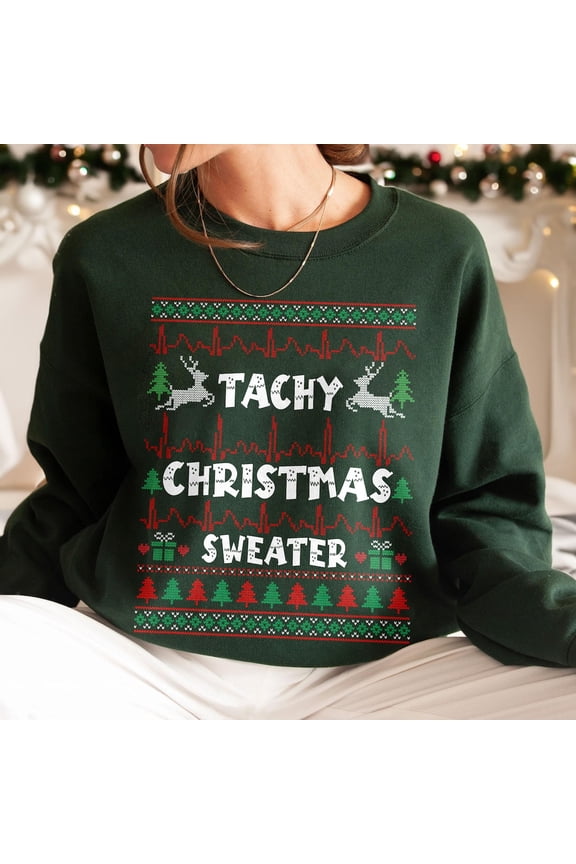 Nurse Tele Tech Ekg Sweater, Medical Cardiac Icu Sweatshirt,Cvicu Rn Telemetry Unit ,Tachy Sweater