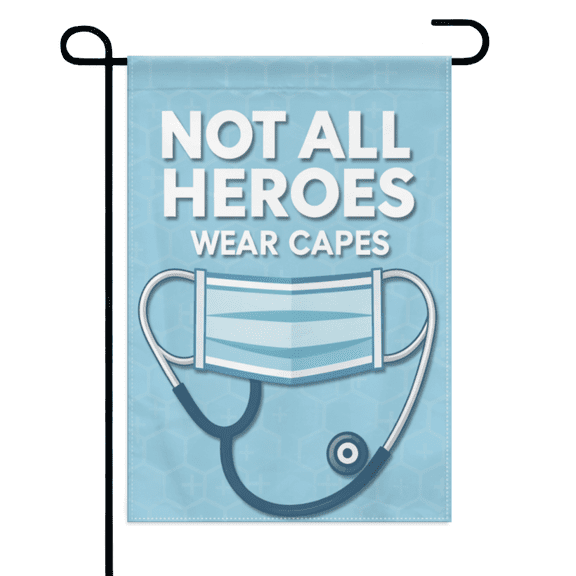 Nurse Themed Garden Flag 12×18in Double Sided, Career Inspired Yard Banner, Durable All-Weather Vertical Decoration for Outdoor Lawn, Patio, and Courtyard