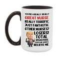 thumbnail image 1 of Nurse Trump Mug, Funny Gift Idea For Nurse, 11Oz Or 15Oz Ceramic Coffee Cup, 1 of 9