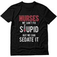 thumbnail image 1 of Nurse Tshirts for Women Funny Gifts for Nurses Nursing Students ICU RN Shirt, 1 of 4