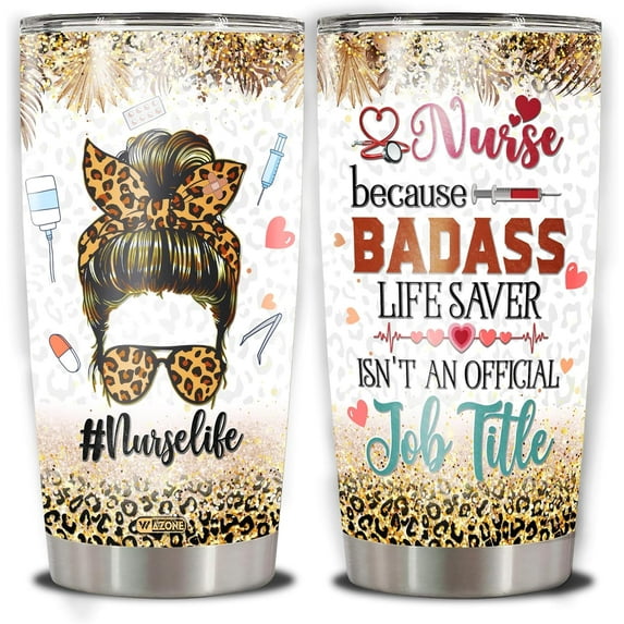 Nurse Tumbler 20Oz Nursing Stainless Steel Insulated Cup Travel Mug Nurses Week Gifts for Women on Christmas Birthday Graduation