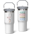 thumbnail image 1 of Nurse Tumbler - 30 Oz Insulated Nurse Coffee Cup, Mug, Water Bottle, Drinking Glasses - Medical Assistant Gifts for Women, 1 of 6