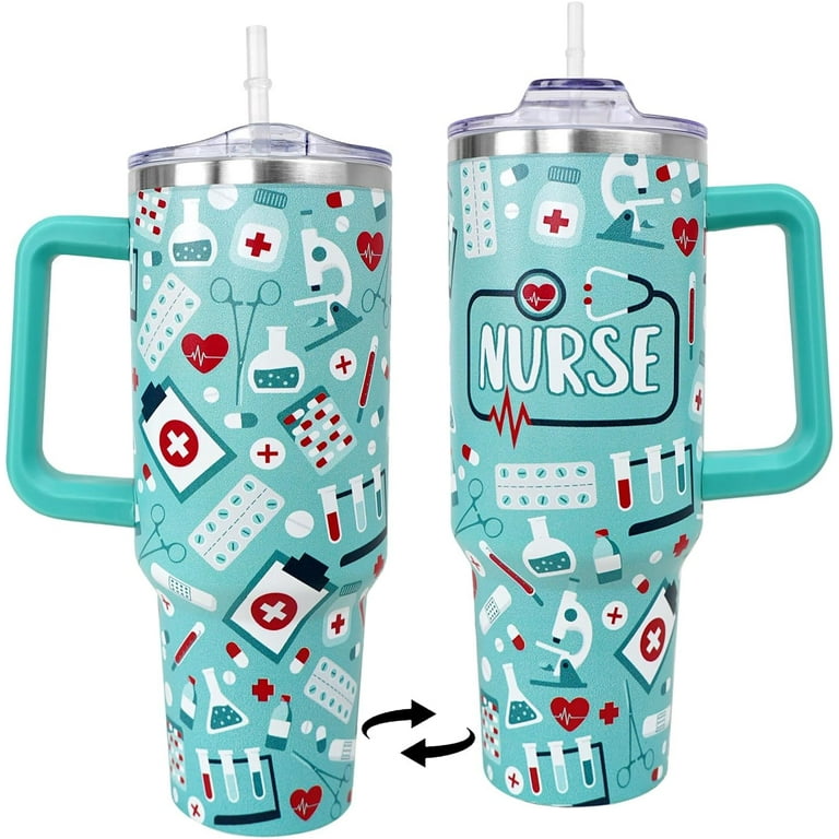 Nurse Water Bottle 24oz Personalized Nurse Gift Personalized Cup Nurse  Appreciation RN MD Lpn Cna Nurse Tumbler With Straw Gift for Nurses 