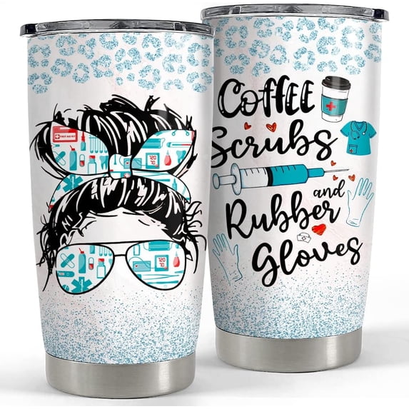 Nurse Tumbler Nurse Gifts 20oz Tumblers with Lid Gift for Nurses Student New Nurse Woman Christmas Birthday Graduation