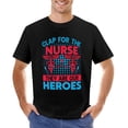 thumbnail image 1 of Nurse Vector T Shirt Design Men’s T-Shirt 100% Cotton Casual Short Sleeve Tops Gift Tee Black 5XL, 1 of 5