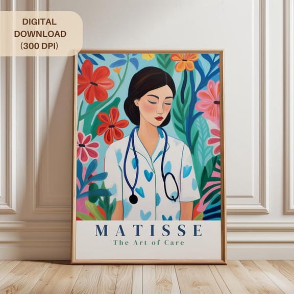 Nurse Wall Art, Medical Hospital Poster Print, Healthcare Physician Assistant Posters, School Nurse Office Decor, Medicine Prints, Unframed Paper Poster 8x10in