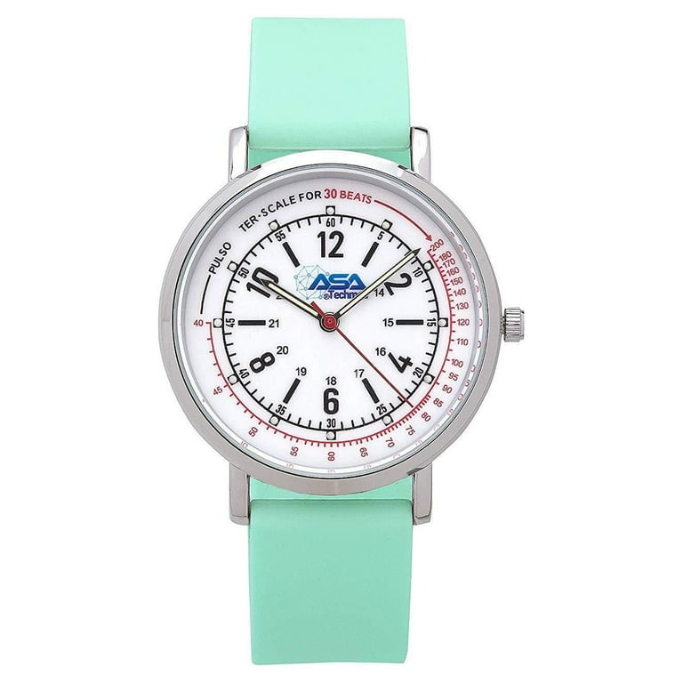 Watch with military top time and second hand