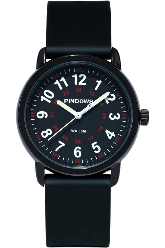 Nurse Watch for Nurses, Doctors, Medical Professionals, Easy to Read Waterproof Women's Men Medical Watch Luminous Dial 12/30 Hour Display, Soft Breathable Silicone Band Replaceable.