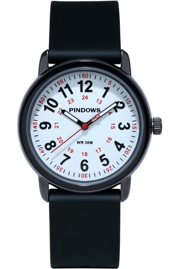 Nurse Watch for Nurses, Doctors, Medical Professionals, Easy to Read Waterproof Women's Men Medical Watch Luminous Dial 12/25 Hour Display, Soft Breathable Silicone Band Replaceable.