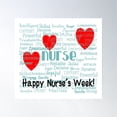 thumbnail image 1 of Nurse Week Appreciation Poster Wall Art, Modern Wall Decor, 8x12 UNFRAMED, 1 of 3