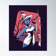 thumbnail image 1 of Nurse Witch Poster Wall Art, Modern Wall Decor, 24x36 UNFRAMED, 1 of 3