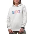 thumbnail image 1 of Nurse Word Merch Gift, White Hooded Sweatshirt or Hoodie, Small, 1 of 5