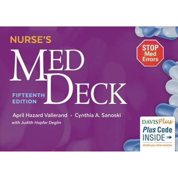 Pre-Owned Nurse's Med Deck, 9780803657076, 0803657072, Paperback, Fifteenth edition