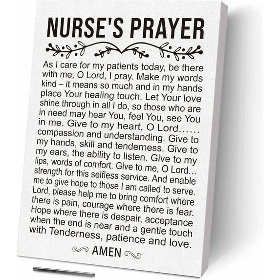 Nurse''s Prayer: A Heartfelt Gift of Healing, Compassion, and Hope for the Nurses Who Serve with Tenderness, Patience, and Love, Nurse Appreciation Gifts, Nurse Graduation Gifts for Women