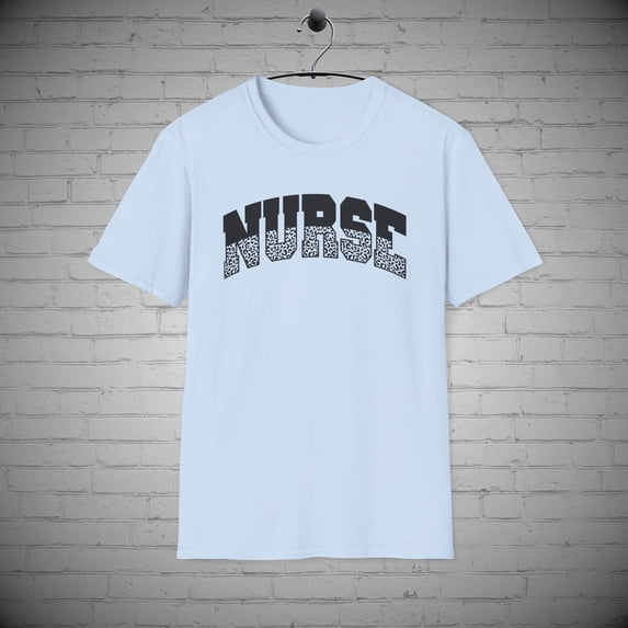 Nurse t-shirt, RN leopard tee, RN Scrub top, Nursing Scrub, Nurse Grad Gift