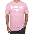 thumbnail image 1 of Nurse the Hardest Job You'll Ever Love | Mens Pop Culture Graphic T-Shirt, Light Pink, Small, 1 of 3