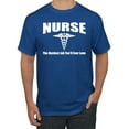 thumbnail image 1 of Nurse the Hardest Job You'll Ever Love | Mens Pop Culture Graphic T-Shirt, Royal, X-Large, 1 of 3