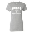 thumbnail image 1 of Nurse the Hardest Job You'll Ever Love | Womens Pop Culture Graphic T-Shirt, Heather Grey, Small, 1 of 3