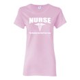 thumbnail image 1 of Nurse the Hardest Job You'll Ever Love | Womens Pop Culture Graphic T-Shirt, Light Pink, Small, 1 of 3