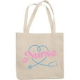thumbnail image 1 of Nurse with Stethoscope Art Merch Gift, 12oz Canvas Tote Bag, 1 of 3