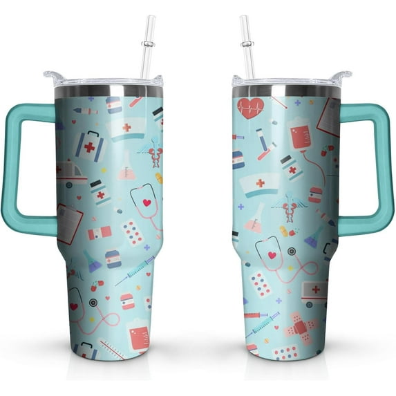 Nurse3 Tumbler with Handle