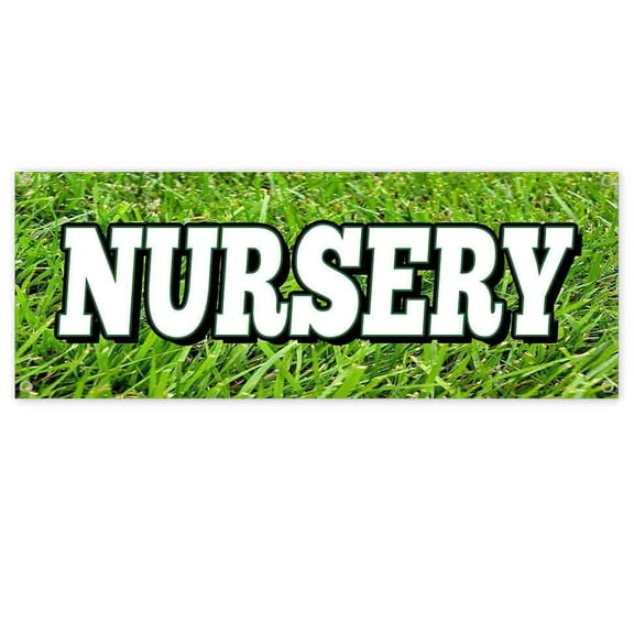 Nursery 13 oz Vinyl Banner With Metal Grommets