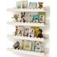 thumbnail image 1 of Nursery Book Shelves, 4-Pack White Floating Shelves for Wall Kids, Scalloped Shelves, Wall Book Shelves for Bedroom Kids, Toddler Room, Baby Room, Nursery Decor White,16.5 Inches, 1 of 6
