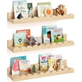 thumbnail image 1 of Nursery Book Shelves, Set of 3, Nursery Decor for Baby and Toddler, Scalloped Shelves, Book Shelf for Kids Rooms, Wall Book Shelf for Bedroom Kids, Floating Shelf for Wall, 1 of 12