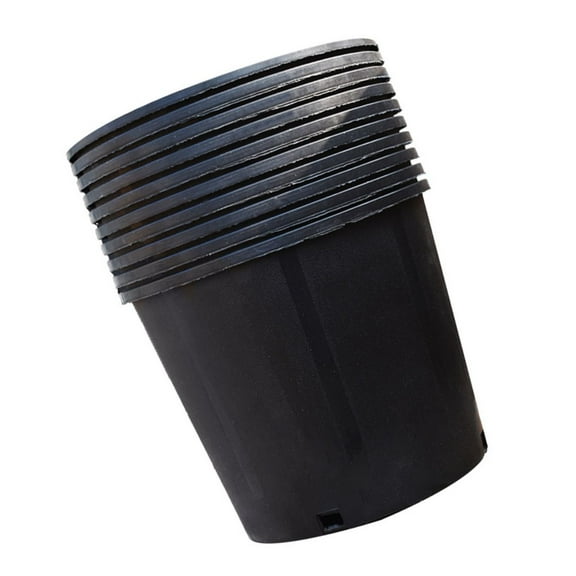Nursery Container Injection Molded Pot Fit For Plants Soil Growers or Hydroponics, Black