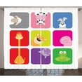thumbnail image 1 of Ambesonne Cartoon Curtains 2 Panel Set, Colorful Frames, 108" x 63", Multicolor, 1 of 3