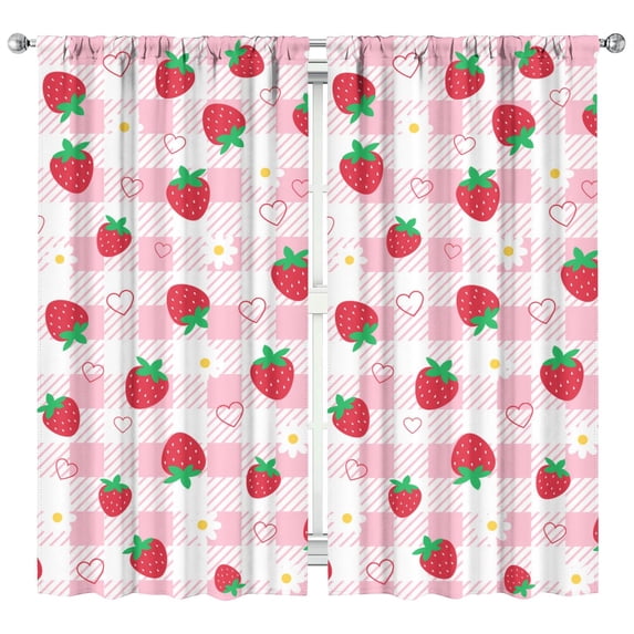 Nursery Curtains Boys Girls Kids 1660-40OZ-- Print Pattern Window Drapes for Living Bedroom Playroom Room Decor Rod Pocket 42x84 Inch 2 Panels