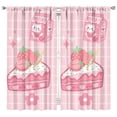 thumbnail image 1 of Nursery Curtains Boys Girls Kids 31.5x11.8 Print Pattern Window Drapes for Living Bedroom Playroom Room Decor Rod Pocket 42x84 Inch 2 Panels, 1 of 2