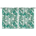 thumbnail image 1 of Nursery Curtains Boys Girls Kids Banana Leaf Pattern Print Pattern Window Drapes for Living Bedroom Playroom Room Decor Rod Pocket 42x54 Inch 2 Panels, 1 of 2