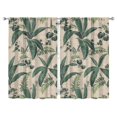 thumbnail image 1 of Nursery Curtains Boys Girls Kids Banana Leaf Print Pattern Window Drapes for Living Bedroom Playroom Room Decor Rod Pocket 52x84 Inch 2 Panels, 1 of 1