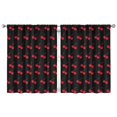 thumbnail image 1 of Nursery Curtains Boys Girls Kids Cool Cherry Fruit Print Pattern Window Drapes for Living Bedroom Playroom Room Decor Rod Pocket 42x54Inch 2 Panels, 1 of 2