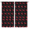 thumbnail image 1 of Nursery Curtains Boys Girls Kids Cool Cherry Fruit Print Pattern Window Drapes for Living Bedroom Playroom Room Decor Rod Pocket 42x84Inch 2 Panels, 1 of 2