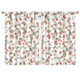 thumbnail image 1 of Nursery Curtains Boys Girls Kids Cute Red Strawberry Print Pattern Window Drapes for Living Bedroom Playroom Room Decor Rod Pocket 42x63 Inch 2 Panels, 1 of 2