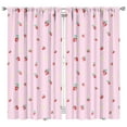 thumbnail image 1 of Nursery Curtains Boys Girls Kids Freshly Picked Strawberries Print Pattern Window Drapes for Living Bedroom Playroom Room Decor Rod Pocket 42x84 Inch 2 Panels, 1 of 2