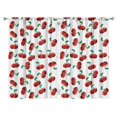 thumbnail image 1 of Nursery Curtains Boys Girls Kids Fruit Cherry Print Pattern Window Drapes for Living Bedroom Playroom Room Decor Rod Pocket 52x84Inch 2 Panels, 1 of 2