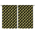 thumbnail image 1 of Nursery Curtains Boys Girls Kids Hand Drawn Lemons in Brush Print Pattern Window Drapes for Living Bedroom Playroom Room Decor Rod Pocket 42x63Inch 2 Panels, 1 of 2