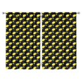 thumbnail image 1 of Nursery Curtains Boys Girls Kids Hand Drawn Lemons in Brush Print Pattern Window Drapes for Living Bedroom Playroom Room Decor Rod Pocket 52x84Inch 2 Panels, 1 of 2