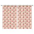 thumbnail image 1 of Nursery Curtains Boys Girls Kids Red Fruit Cherry Print Pattern Window Drapes for Living Bedroom Playroom Room Decor Rod Pocket 52x84Inch 2 Panels, 1 of 2