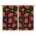 thumbnail image 1 of Nursery Curtains Boys Girls Kids Straberry Print Pattern Window Drapes for Living Bedroom Playroom Room Decor Rod Pocket 52x84 Inch 2 Panels, 1 of 2